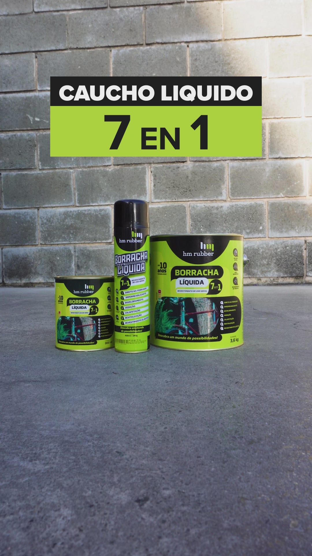 HM-rubber - Caucho Líquido 7 en 1 - Lata (3,6 kg)