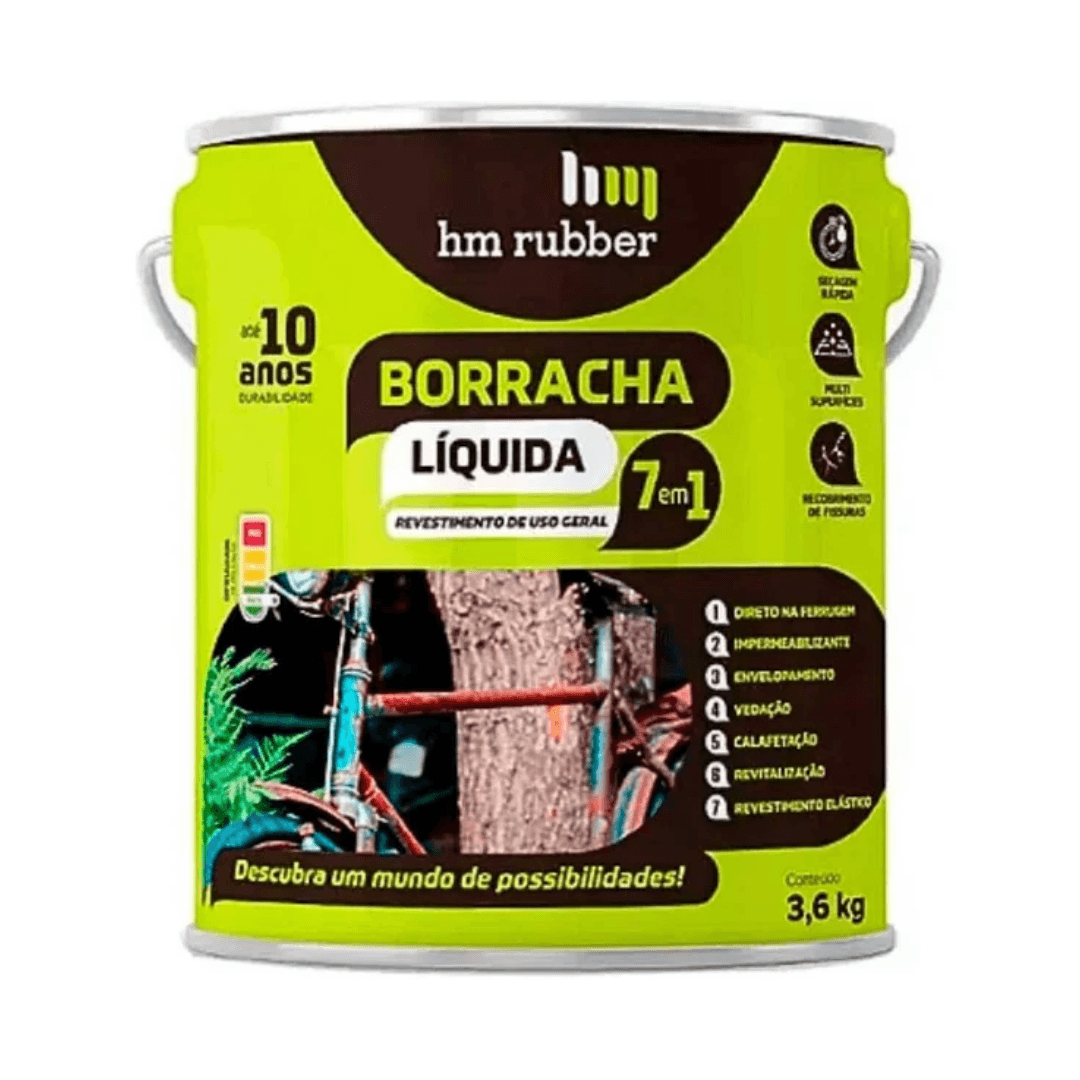 HM-rubber - Caucho Líquido 7 en 1 - Lata (3,6 kg)