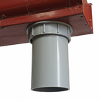 Embudo Conector de Bajada PVC para Canaleta (100mm)