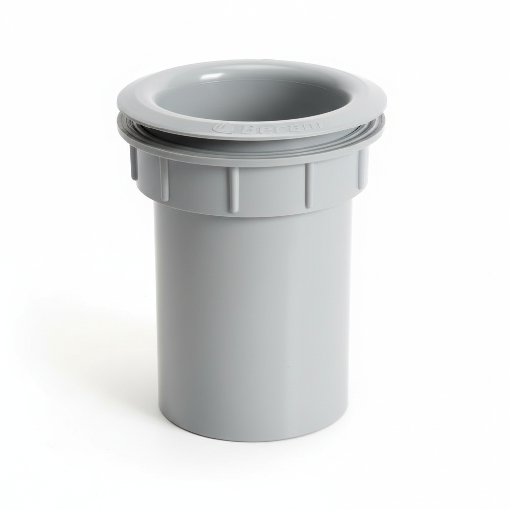 Embudo Conector de Bajada PVC para Canaleta (100mm)