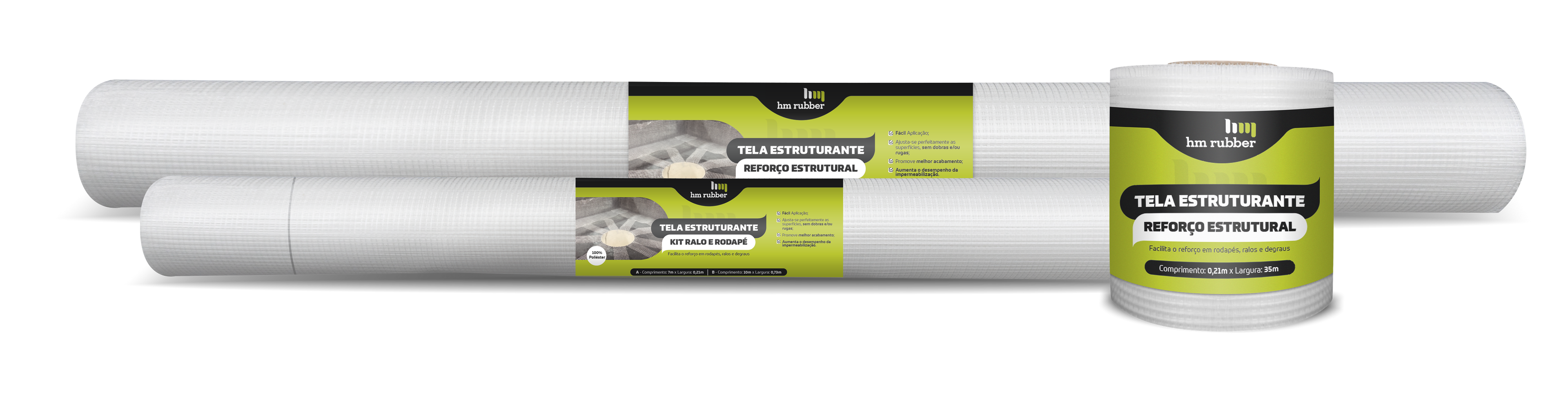 HM-rubber - Malla Estructurante (10 cm x 50 m)