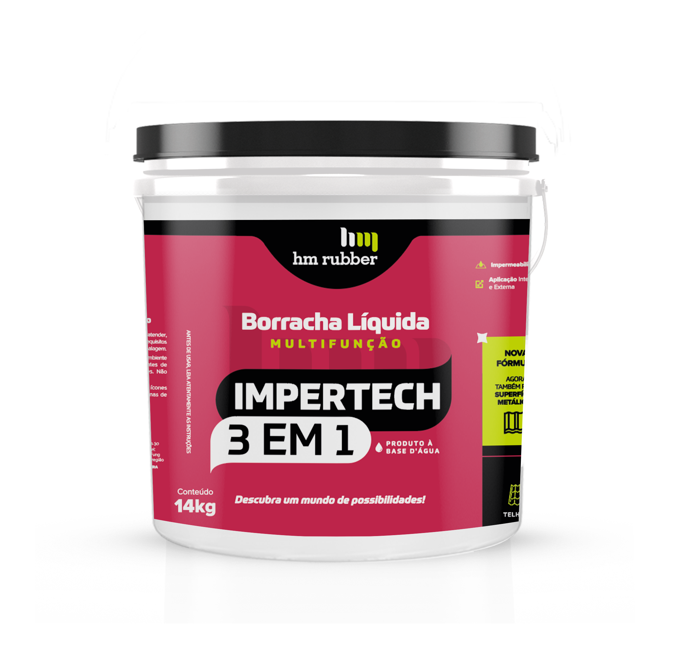 HM-rubber - Impertech 3 en 1 - Balde (14 kg.)